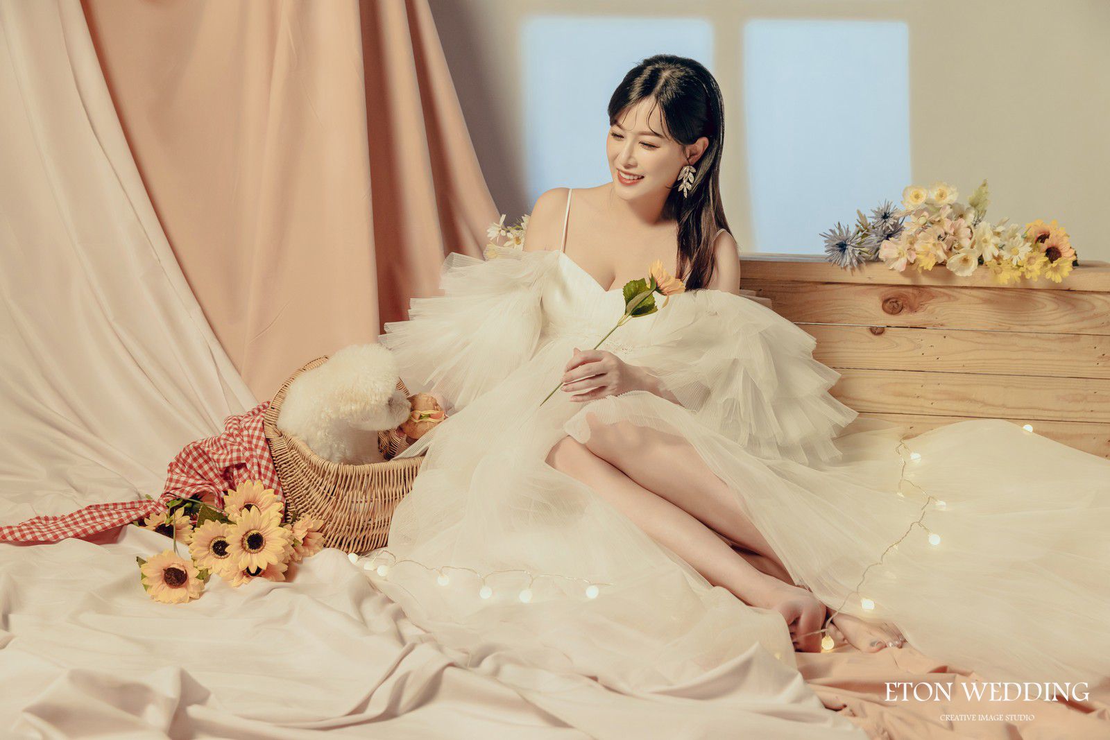 孕婦寫真,花語綻放風孕婦照,花卉孕婦攝影,孕婦裝,孕婦禮服